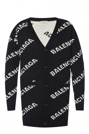 Logo-embroidered cardigan, zdjęcie 1 Logo-embroidered cardigan od Balenciaga